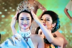 Trần Thị Thu Ngân đăng quang Hoa hậu Bản sắc Việt toàn cầu 2016. (Nguồn: thethaovanhoa.vn)