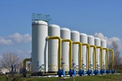 Trạm bơm khí đốt ở thị trấn Boyarka thuộc Kiev, Ukraine. (Nguồn: AFP/TTXVN)