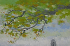 Tác phẩm "Hà Nội mùa Thu" của họa sỹ Nguyễn Quốc Thắng