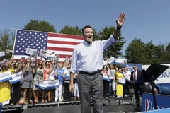 Ông Mitt Romney trong chiến dịch tranh cử Tổng thống ở Fairfax ngày 13/9/2012. (Nguồn: AP/TTXVN)