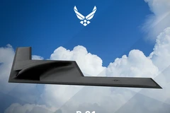 Hình ảnh máy bay ném bom B-21. (Nguồn: defensenews.com)