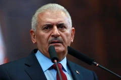 Thủ tướng Thổ Nhĩ Kỳ Binali Yildirim phát biểu tại cuộc họp ở thủ đô Ankara ngày 19/7. AFP/TTXVN