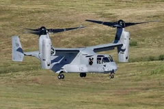  Máy bay MV-22 Osprey của quân đội Mỹ. (Nguồn: Kyodo/TTXVN)