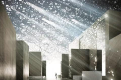 Thiết kế bên trong Bảo tàng Louvre Abu Dhabi. (Nguồn: dailymail.co.uk)