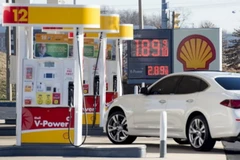 Trạm xăng ở Woodbridge, Virginia, Mỹ. (Nguồn: AFP/TTXVN)