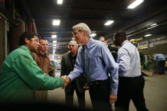 Thượng nghị sỹ Rob Portman trong cuộc vận động tại Marietta, bang Ohio ngày 25/10. (Nguồn: Getty Images)
