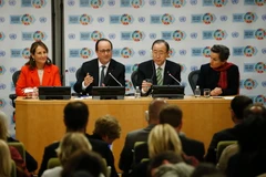 Lễ ký Hiệp định Paris về biến đổi khí hậu tại New York ngày 22/4. (Nguồn: AFP/TTXVN)