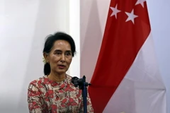 Ngoại trưởng kiêm Cố vấn Nhà nước Myanmar Aung San Suu Kyi. (Nguồn: EPA/TTXVN)