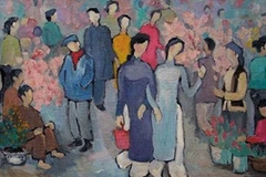 Hà Nội: Nhiều tác phẩm quý hiếm có mặt tại chợ tranh Tết 2016