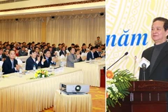 Thủ tướng Nguyễn Tấn Dũng phát biểu chỉ đạo hội nghị. (Ảnh: Doãn Tấn/TTXVN)