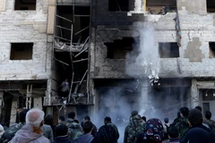 Hiện trường một vụ đánh bom tại Damascus, Syria. Ảnh minh họa. (Nguồn: AFP/TTXVN)