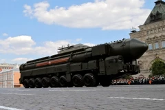 Thiết bị phóng tên lửa đạn đạo chiến lược RS-24 Yars của Nga. (Nguồn: EPA/TTXVN)