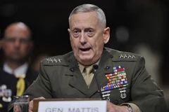Tướng James Mattis tại Ủy ban Quân lực Thượng viện Mỹ ở Washington D.C. (Nguồn: THX/TTXVN)