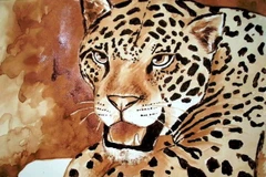 Một tác phẩm nghệ thuật sáng tạo từ hạt càphê của nghệ sỹ Ella Hipolito. (Nguồn: behance.net)