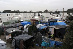 Quang cảnh trại tị nạn Jungle ở Calais, Pháp ngày 14/10. (Nguồn: AFP/TTXVN)