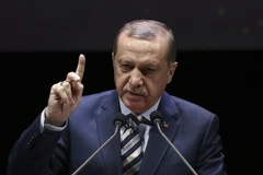Tổng thống Thổ Nhĩ Kỳ Tayyip Erdogan. (Nguồn: AP/TTXVN)