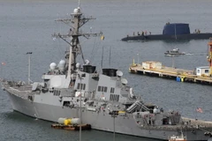 Tàu khu trục USS Decatur DDG-73 của Mỹ. (Nguồn: AFP/TTXVN)