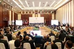 Toàn cảnh Hội nghị tham vấn Bộ trưởng Kinh tế ASEAN-Ấn Độ. (Ảnh: Phạm Kiên/TTXVN)