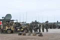  Binh sỹ NATO tại căn cứ quân sự Zagan, Ba Lan. (Nguồn: TTXVN phát)