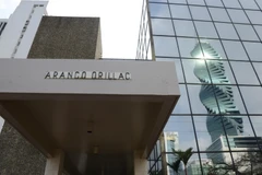 Tòa nhà trụ sở của Công ty luật thiên đường trốn thuế Mossack Fonseca tại thành phố Panama City ngày 3/4. (Nguồn: AFP/TTXVN)