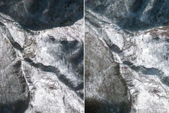 Bãi thử hạt nhân Punggye-ri của Triều Tiên. (Nguồn: AFP)