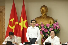 Phó Thủ tướng Vũ Đức Đam phát biểu chỉ đạo. (Ảnh: CTV/Vietnam+)
