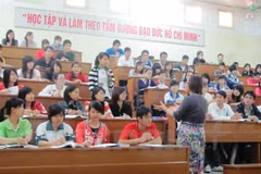 Giờ học của thầy và trò trường Đại học Sư phạm. (Ảnh minh họa: PM/Vietnam+)