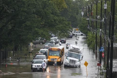 Bão Imelda gây mưa lớn, ngập úng tại Houston. (Nguồn: Getty Images)