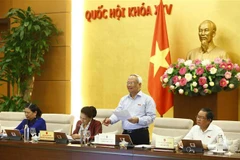 Phó Chủ tịch Quốc hội Uông Chu Lưu phát biểu. (Ảnh: Văn Điệp/TTXVN)