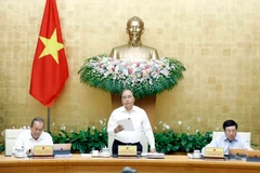 Thủ tướng Nguyễn Xuân Phúc phát biểu. (Ảnh: Thống Nhất/TTXVN)