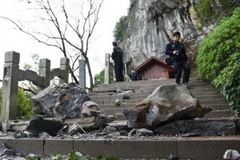 Lở đá tại khu thắng cảnh ở Trung Quốc làm 7 du khách tử vong