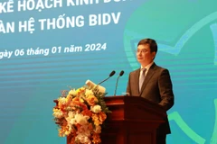 Phó Thống đốc Ngân hàng Nhà nước Phạm Thanh Hà phát biểu chỉ đạo tại Hội nghị của BIIDV. (Ảnh: PV/Vietnam+)