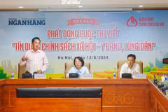 Phát động cuộc thi viết “Tín dụng chính sách xã hội - Ý Đảng, lòng Dân”. (Ảnh: Vietnam+)
