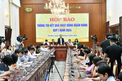Toàn cảnh buổi họp báo. (Ảnh: Vietnam+)