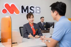 MSB chia cổ tức bằng cổ phiếu với tỷ lệ 30%, tăng vốn điều lệ lên 26.000 tỷ đồng. (Ảnh: Vietnam+)