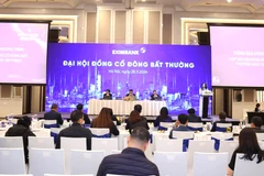 Eximbank tổ chức thành công Đại hội đồng cổ đông bất thường năm 2024 tại Hà Nội. (Ảnh: Vietnam+)