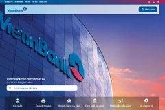 Trang chào ấn tượng biểu đạt vị thế và bản sắc của VietinBank. (Ảnh: Vietnam+)