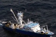 Một con tàu từng bị hải tặc Somalia bắt cóc. (Ảnh: AP)