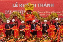 Quang cảnh lế khánh thành. (Ảnh: Trần Tiến Duẩn/Vietnam+)