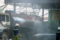 Một vụ cháy cây xăng. (Ảnh minh họa: Internet)