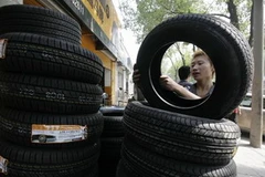 Lốp xe sản xuất tại Trung Quốc. (Ảnh: Reuters)