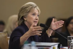 Cựu Ngoại trưởng Hillary lại phải điều trần về vụ Benghazi. (Nguồn: AFP/TTXVN) 