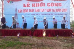 VTV khởi công xây dựng tháp ăngten cao 160m tại Nam Định