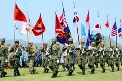 Cuộc tập trận Hổ mang vàng 2017 khai mạc tại Sattahip, Thái Lan. (Nguồn: Kyodo/TTXVN)