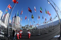 Làng vận động viên Olympic PyeongChang. (Nguồn: YONHAP/TTXVN)