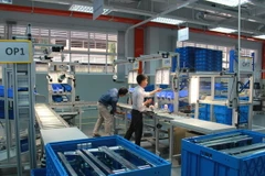 Khu thực hành cơ khí của Trường Đại học Việt-Đức. (Ảnh: Hải Âu/TTXVN)
