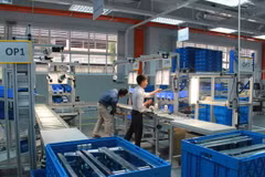 Khu thực hành cơ khí của Trường Đại học Việt-Đức. (Ảnh: Hải Âu/TTXVN)