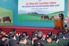 Chủ tịch nước Trương Tấn Sang đến dự và phát biểu. (Ảnh: Nguyễn Khang/TTXVN)