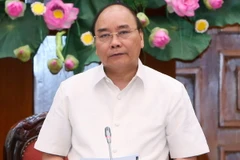 Thủ tướng Nguyễn Xuân Phúc phát biểu tại buổi làm việc. (Ảnh: Thống Nhất/TTXVN)