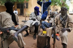 Các tay súng thuộc nhóm Ansar Dine. (Nguồn: malijet.com)